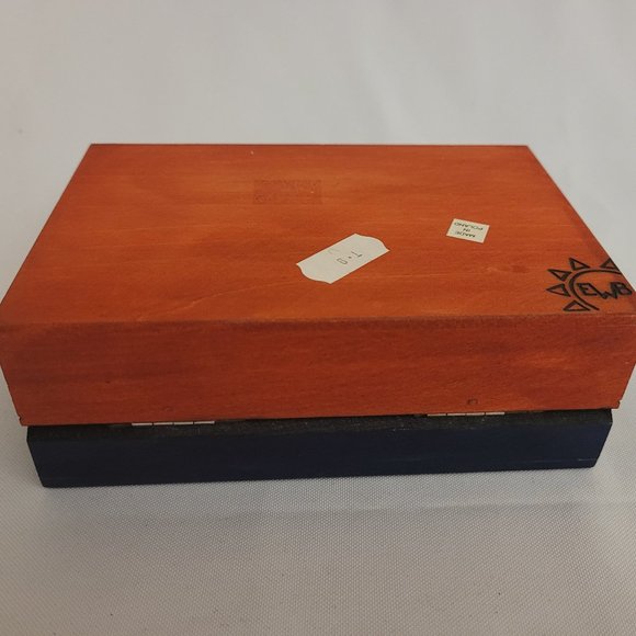 Carved and Painted Wood Elephant Box - Picture 10 of 11